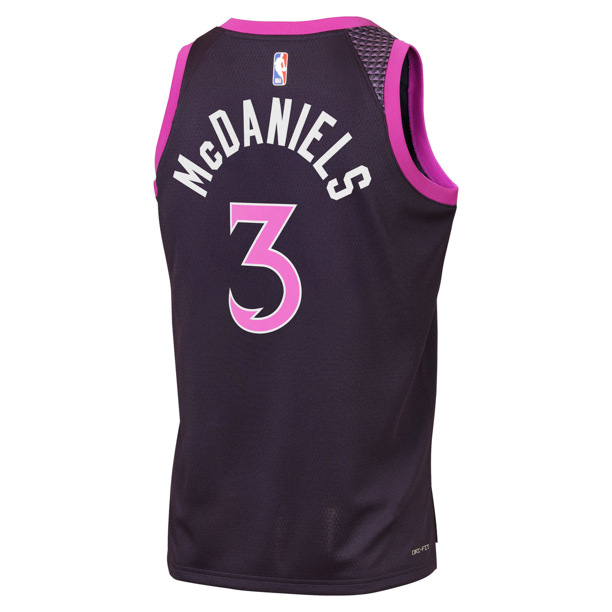 Jaden McDaniels Minnesota Timberwolves 2025/26 City Edition Swingman Jersey - Black - Youth