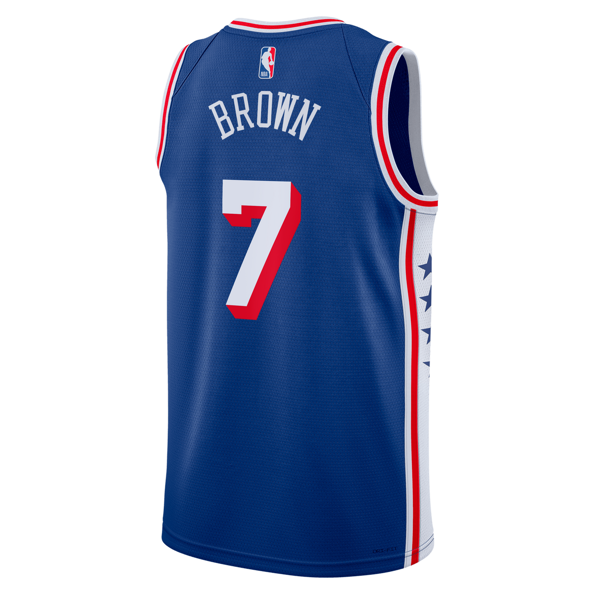 Jaylen Brown Philadelphia 76ers Icon Edition Swingman Jersey - Royal - Youth