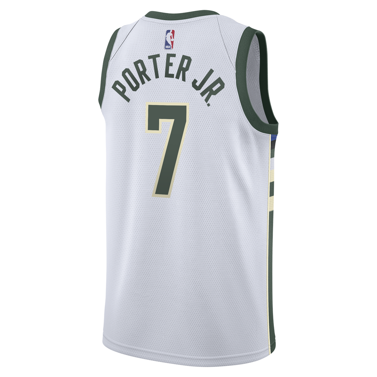 Kevin Porter Jr. Milwaukee Bucks Association Edition Swingman Jersey - White - Youth