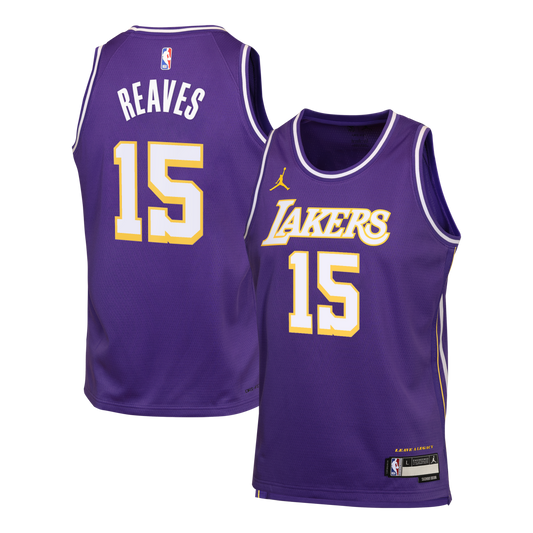 Austin Reaves Los Angeles Lakers Statement Edition Jersey - Purple - Youth