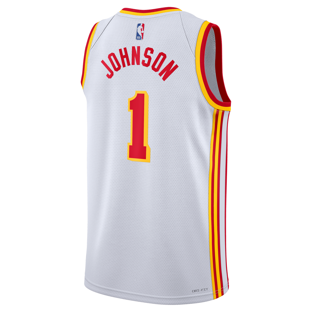 Jalen Johnson Atlanta Hawks Association Edition Swingman Jersey - White - Unisex