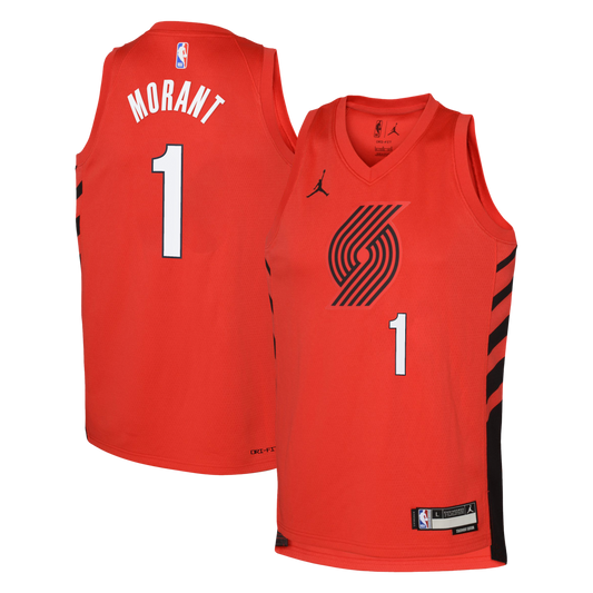 Ja Morant Portland Trail Blazers Statement Edition Swingman Jersey - Red - Youth