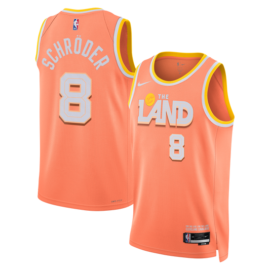Dennis Schröder Cleveland Cavaliers 2025/26 City Edition Swingman Jersey - Orange - Unisex