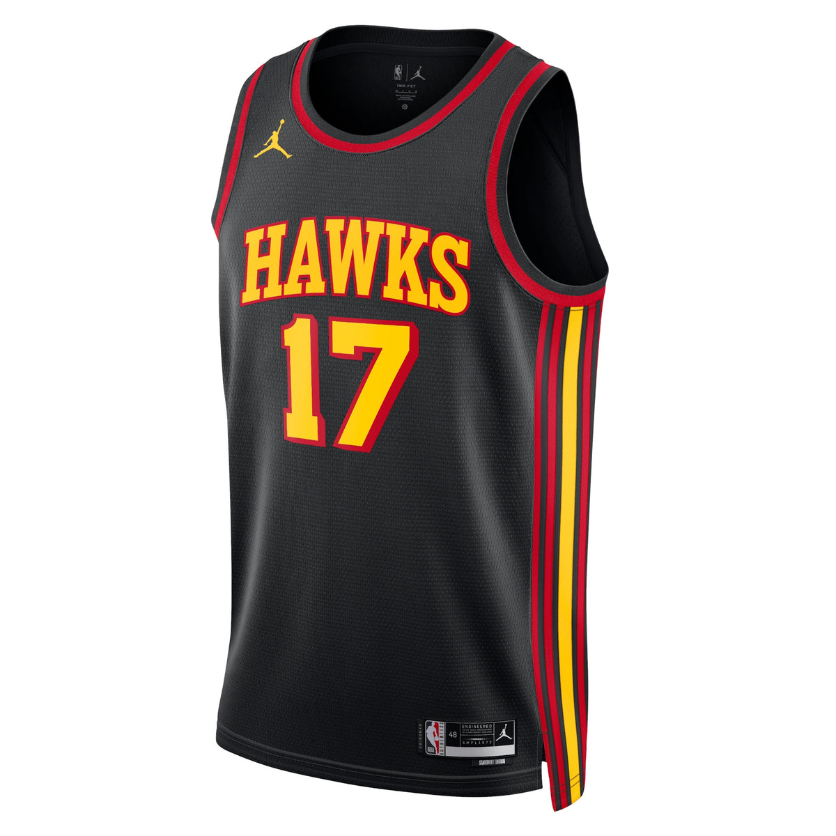 Onyeka Okongwu Atlanta Hawks Statement Edition Swingman Jersey - Black - Unisex