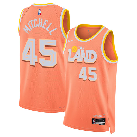 Donovan Mitchell Cleveland Cavaliers 2025/26 City Edition Swingman Jersey - Orange - Unisex
