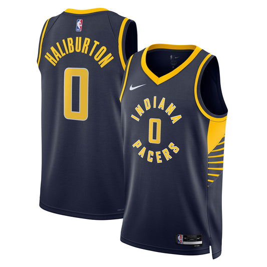 Tyrese Haliburton Indiana Pacers Icon Edition Swingman Jersey - Navy - Unisex