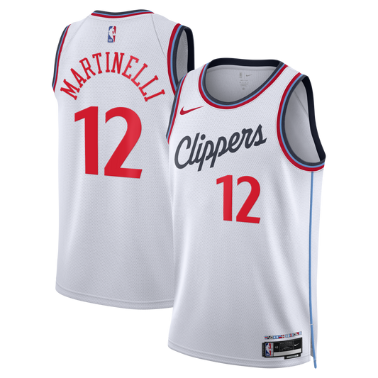 Nick Martinelli Los Angeles Clippers Association Edition Replica Swingman Jersey - White - Unisex