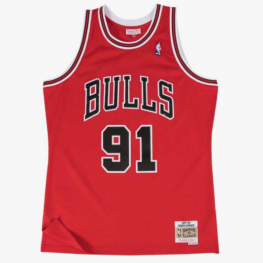 Dennis Rodman Chicago Bulls 1997-98 Swingman Road Jersey