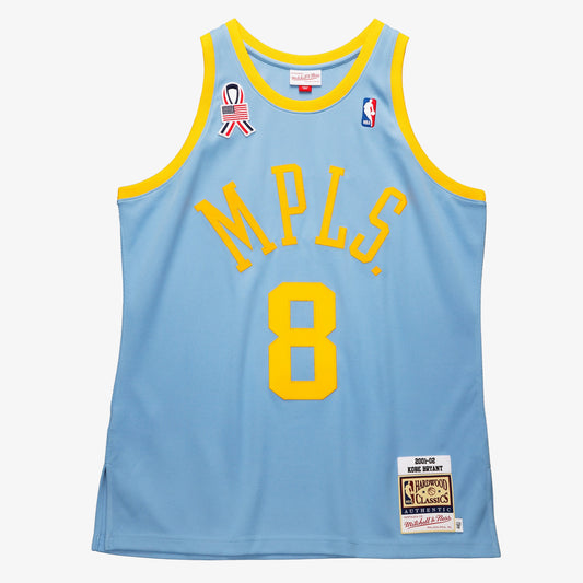 Kobe Bryant Powder Los Angeles Lakers 2001/02 Hardwood Classics Authentic Jersey - Mens