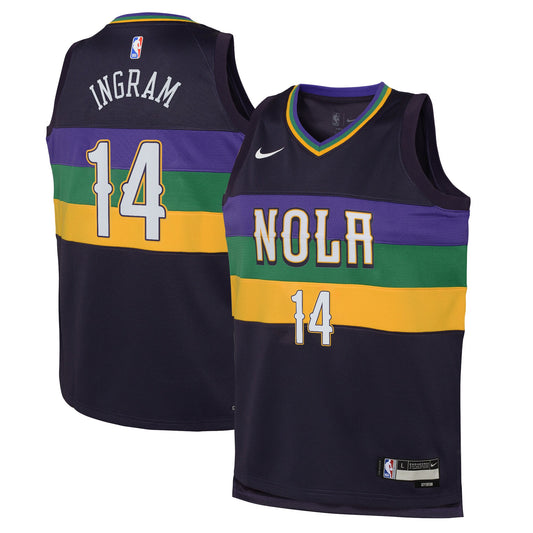 Brandon Ingram New Orleans Pelicans City Edition Swingman Jersey - Purple - Youth