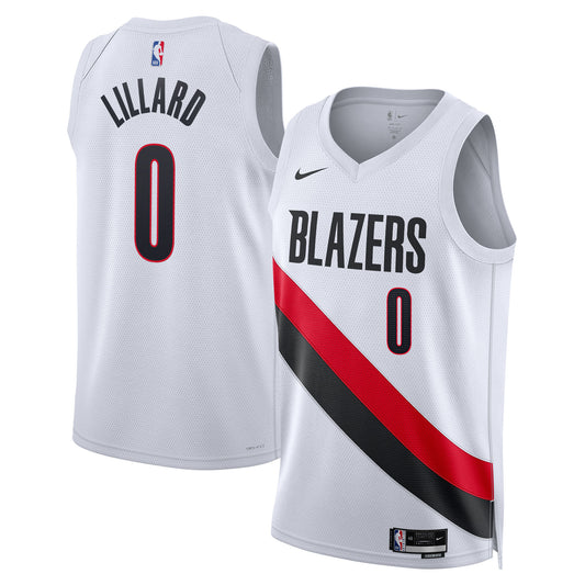 Damian Lillard Portland Trail Blazers Association Edition Replica Swingman Jersey - White - Unisex