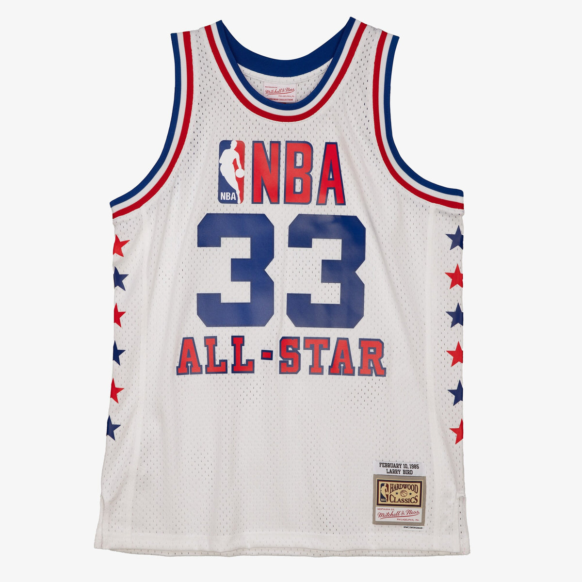 Larry Bird Boston Celtics 1985 All-Star Authentic Swingman Jersey - White