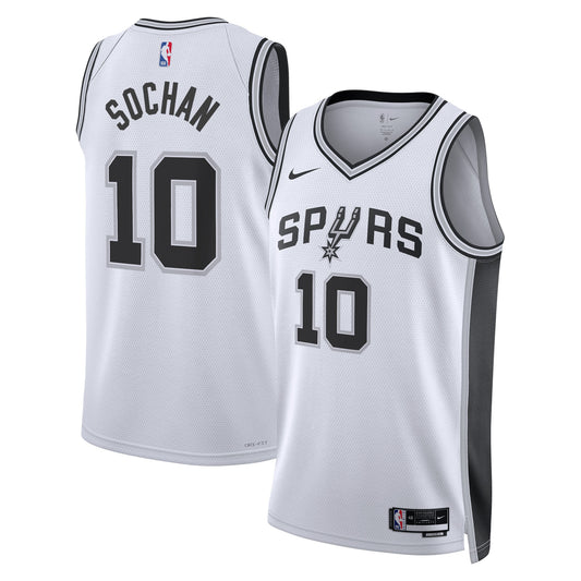 Jeremy Sochan San Antonio Spurs Association Edition Swingman Jersey - White - Unisex