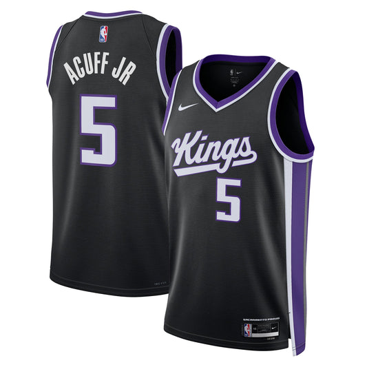 Darius Acuff Jr. Sacramento Kings Swingman Icon Jersey - Black - Unisex