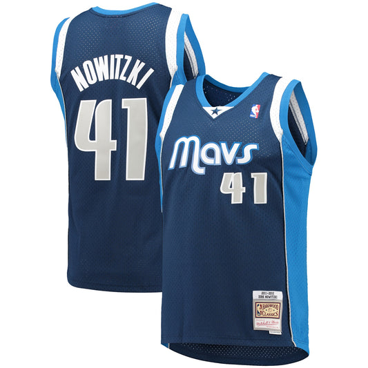 Dirk Nowitzki Dallas Mavericks 2011/12 Hardwood Classics Swingman Jersey - Mens