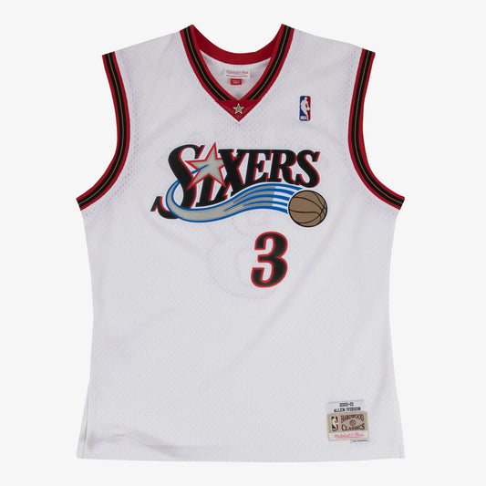 Allen Iverson Philadelphia 76ers 2000-01 Swingman Home Jersey