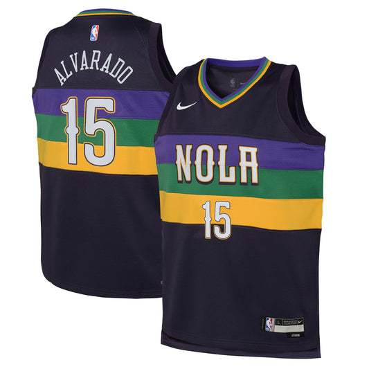 Jose Alvarado New Orleans Pelicans City Edition Swingman Jersey - Purple - Youth